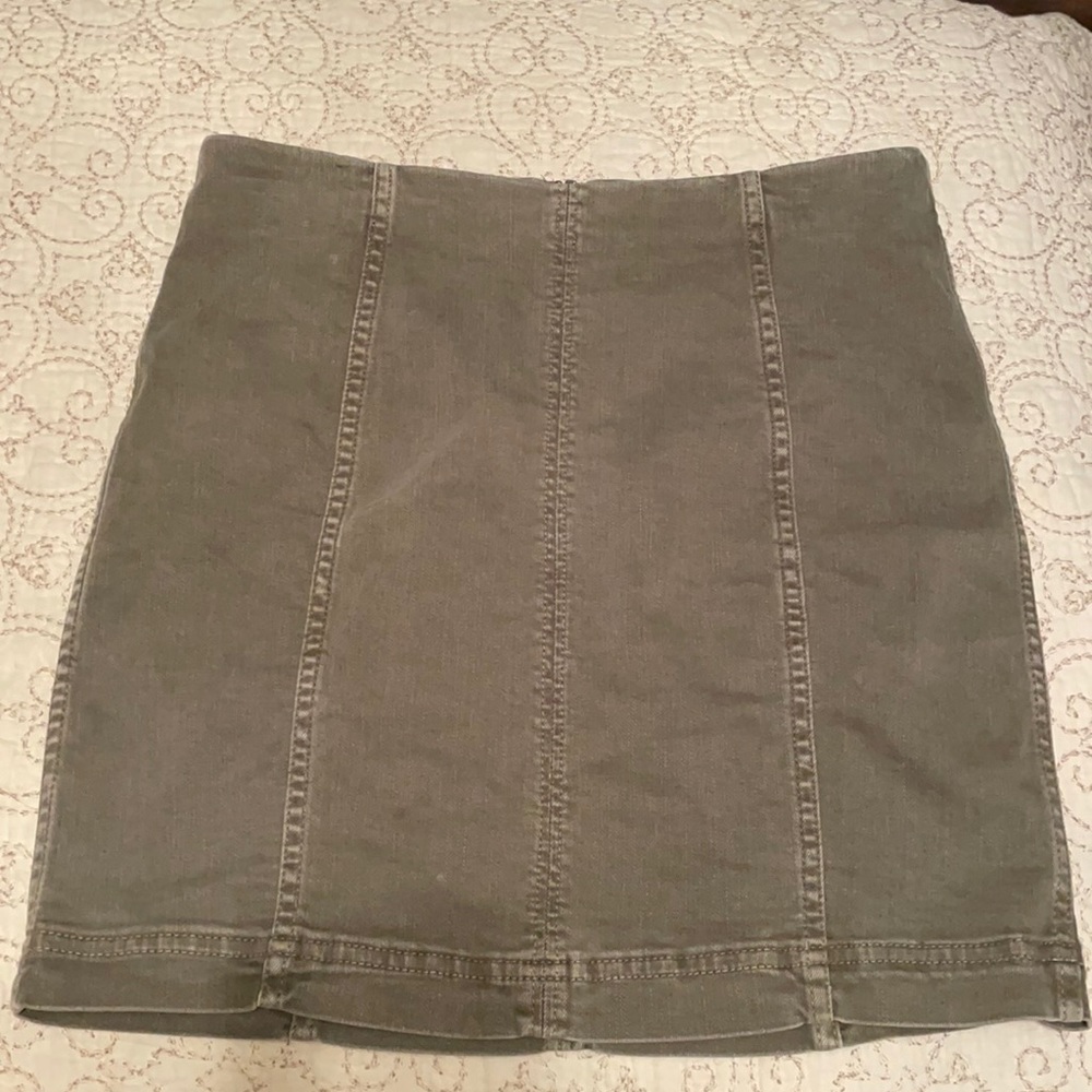 Free People Sage Denim skirt